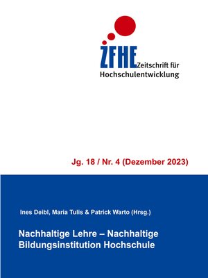 cover image of Nachhaltige Lehre--Nachhaltige Bildungsinstitution Hochschule